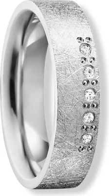 Immagine prodotto di Anello dell'amicizia zirconi 925/- argento rodiato