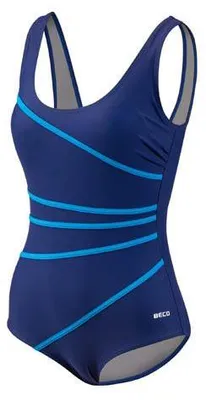 Produktbild von Beco Damen Badeanzug klassisch Blau D-Cup mit formendem Effekt und Komfortpassform