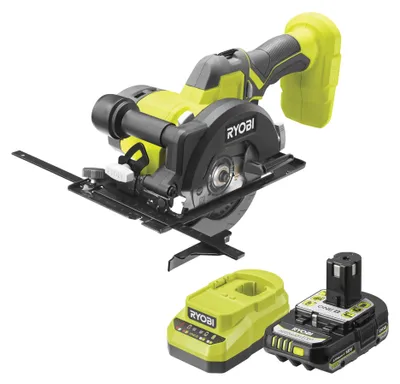 Zdjęcie produktu dla RYOBI 18 V ONE+ akumulatorowa ręczna piła tarczowa R18CS115-1C20GP, tarcza tnąca 115 mm, głębokość cięcia 40 mm