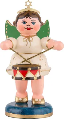 Produktbild von Engel mit Trommel (6,5cm) von Hubrig Volkskunst