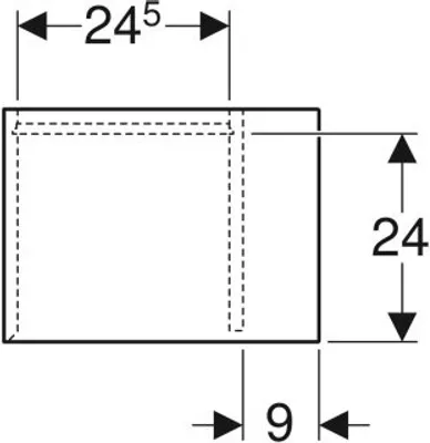 Produktbild von Geberit 502325011 iCon Seitenelement wandhängend