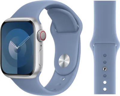 Produktbild von Original Apple Sport Armband S/M + M/L 38/40/41mm MP783ZM/A Slate Blue