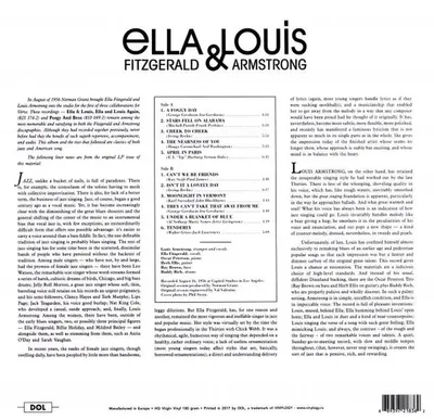 Immagine prodotto di Ella Fitzgerald & Louis Armstrong - Ella and Louis (ristampa) (180 g) (LP)