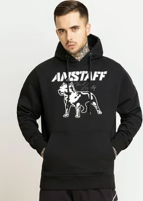 Obrázok produktu pre Pánska mikina s kapucňou Amstaff Logo 2.0 - S