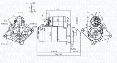 Produktbild von MAGNETI MARELLI 063721415010 Starter Anlasser 2kW für NISSAN Qashqai / Qashqai +2 I (J10, NJ10) 12V