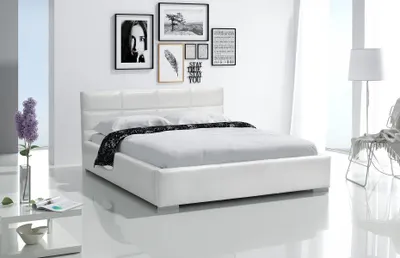 Immagine prodotto di Telaio letto 180x200, design moderno, per camera da letto, letto imbottito, letto con box