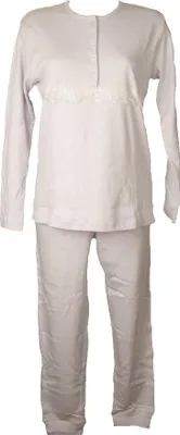 Immagine prodotto di Pigiama donna RAGNO caldo cotone interlock invernale collo serafino manica lunga pantalone lungo articolo DE37N1, Taglia 46, Cotone 100%