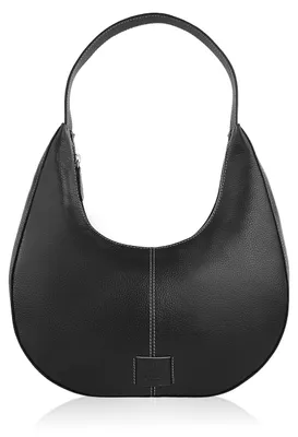 Produktbild von Damen Leder Umhängetasche Schwarz Paolo Peruzzi Av-04-Bl