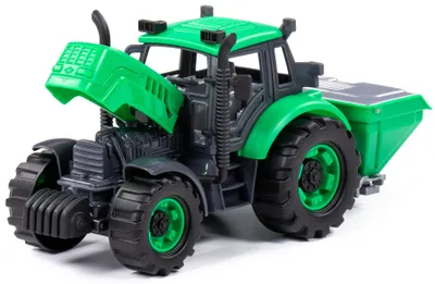 Image de Tracteur Enfants Jouets Progress avec épandeur d'engrais vert Volant Véhicule +3J
