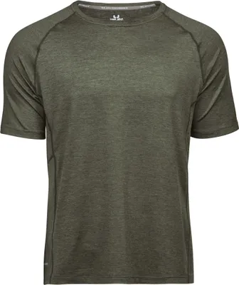 Produktbild von TEE JAYS Herren CoolDry Sport Shirt 18.7020 Gr. S olive melange