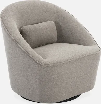 Immagine prodotto di Poltrona girevole 360° con cuscino, Grigio