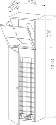 Wagner-EWAR Kombination 250Bl./32l WP5015 Edelstahl für Aufputzmontage Wagner Ewar GmbH 722996,728996,731996