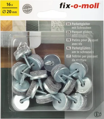 Produktbild von Parkettgleiter rund 20mm Sparpack fix-o-moll