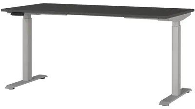 Produktbild von Schreibtisch 160cm, elektrisch höhenverstellbar, graphit/silber, JESOLO-01