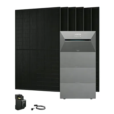 Produktbild von Powerness® Balkonkraftwerk mit Speicher,Anker SOLIX Solarbank 3 E2700 Pro Speicher mit 3x BP2700 Erweiterungsakku,6x 500W Module & Smart Meter 0% VAT