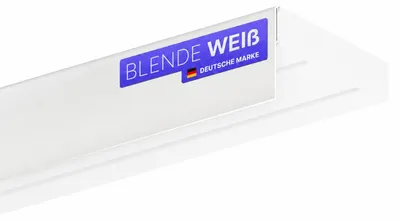 Image de Barrette de fixation pour rail de rideau, couleur blanche, longueur 5 mètres