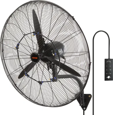 Produktbild von VEVOR Nebelventilator, 74,9 cm, wasserdichter Industrieventilator, 3 Geschwindigkeiten, 9500 CFM, gewerblicher oder privater Ventilator zur Kühlung von Lagerhäusern, Gewächshäusern, Werkstätten