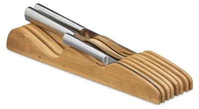 Immagine prodotto di Portacoltelli cassetto organizer - Per 7 coltelli - Bambù - Naturale - Per cassetto o piano cucina