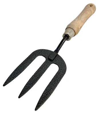 Produktbild von Gartengabel aus Metall mit Holzgriff
