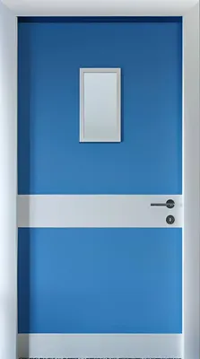 Image de Porte bleue de l'hôpital Porte métallique Porte d'hôpital Portes