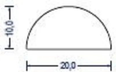 Produktbild von DP26 SIL Silikonschaum Halbrundprofil D-Profil 20x10 mm Gummidichtung Türdichtung