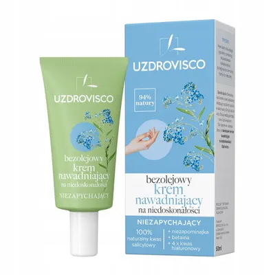 Obrázok produktu pre Hydratačný krém na tvár proti nedokonalostiam 50 ml - UZDROVISCO (BEZ OLEJOV)