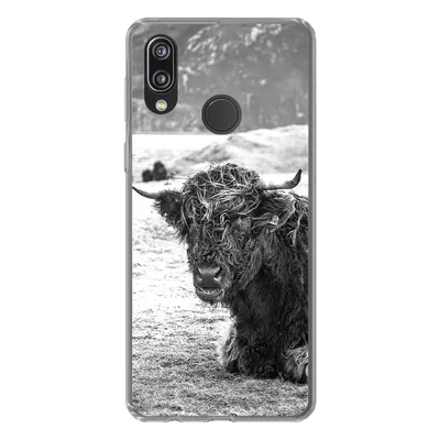 Produktbild von MuchoWow® Handyhülle Schutzhülle Hülle für Huawei P20 Lite (2020) Schottischer Highlander - Berg - Tiere Silikon Softcase Handy Hülle - Kartenhalter