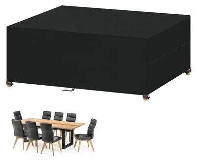 Productafbeelding van Tuinmeubelbeschermer, waterdicht, 200x90x75 cm, gemaakt van 420D Oxford-stof
