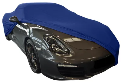 Image de Housse de voiture intérieure adaptée à Porsche Cayman 981 Bleu NEU Bâche de