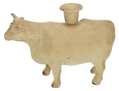 Imagen del producto de Soporte para velas "Meander", color crema, 17x5x13 cm