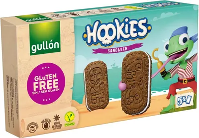 Produktbild von Gullón Hookies Sandwich-Cookies 5x46g