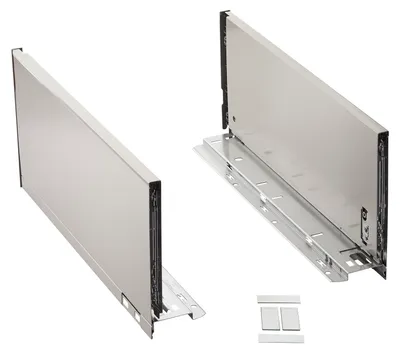 Produktbild von Blum Legrabox Pure Schubkasten-Zargenset – Höhe C, 400 mm, Edelstahl, 770C4002I