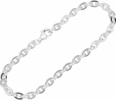 Produktbild von Armband 925 Sterling Silber 19cm Doppelanker Kette Damen designer Armbandkette