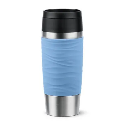 Produktbild von emsa Isolierbecher Travel Mug Waves 360 ml, puderblau