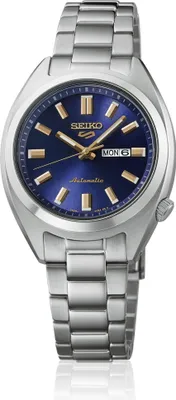 Produktbild von Seiko 5 Sports Damenuhr, Automatik, 10ATM, blaues Zifferblatt - Modell: SRE021K1