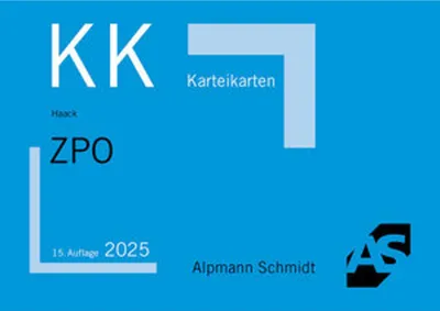 Produktbild von Karteikarten ZPO