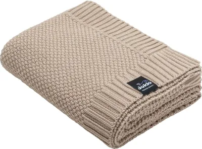 Produktbild von Beige Strickdecke