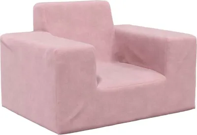 Image de Canapé pour enfants Rose Peluche douce