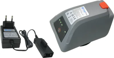 Produktbild von Trade-Shop 2in1 Set: Li-Ion Akku 18V / 2000mAh + Ladegerät inkl. Netzteil für Gardena 8025-20 Comfort Wand-Schlauchbox 35 Roll-up Automatic Li