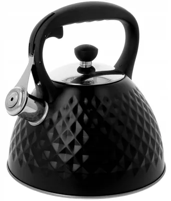 Produktbild von Brunbeste Pfeifkessel 3L Schwarz Induktion Gas Edelstahl