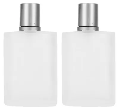 Obrázok produktu pre 2 kusy prázdnych sklenených fliaš na parfum, zabraňujú úniku, matný povrch, priehľadné, vhodné na opätovné naplnenie, rozprašovač, objem 30 ml