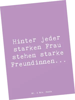 Produktbild von Mr. & Mrs. Panda Postkarte Spruch Hoffnung Freundinnen - Lavendeltraum - Geschenk, Ansichtskarten, Stimmung, kunstkarte, Zitat, Gefühl, Grußkarte, starke Frau, Postkarten