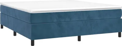 Produktbild von "2026 Aktion"Boxspringbettgestell - CLORIS - Doppelbett - Robust und langlebig - Dunkelblau 160x200 cm - Einfache Montage -  Samt - DEMöbel9694904