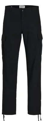 Zdjęcie produktu dla Jack & Jones Luźne spodnie cargo Kane Barkley, czarne, rozmiar 32W x 32L