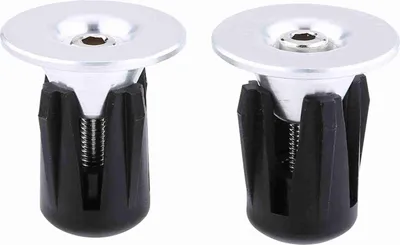 Zdjęcie produktu dla Zaślepki kierownicy Jiawu, łatwe w montażu, ze stopu aluminium, lekkie, antypoślizgowe, do rowerów wyścigowych (SREBRNE)