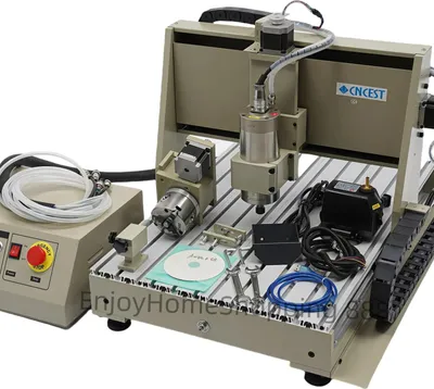 Produktbild von CNC Router - 6040 Gravier- und Fräsmaschine - 4-Achsen X/Y/Z/A - 1500 W - 24000 U/min - Mach3 - Z-Hub 12 cm - 220 V - Sorrel