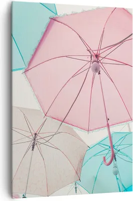Produktbild von Bild auf Leinwand - Leinwandbild - Einteilig - Regenschirme Glühbirne Improvisation - 70x100cm - Wand Bild - Wandbilder - Leinwanddruck - Wanddekoration - Leinwand bilder - Wandbild - PA70x100-2887