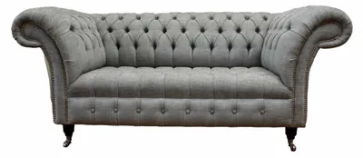 Obrázek produktu pro Chesterfield dvoumístný gauč čalounění pohovky textilní gauče látka