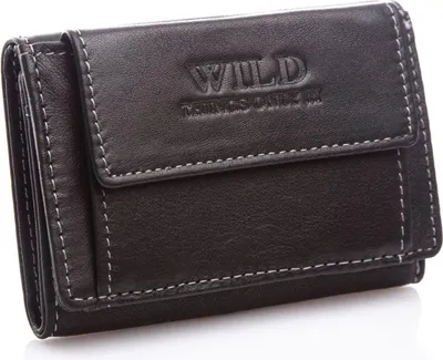 Produktbild von Wild Thing's Only Herren Geldbörse RFID Echtleder Kompakt Druckknopf