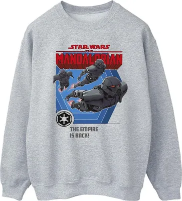 Produktbild von Star Wars - "The Mandalorian Empire Is Back" Sweatshirt für Herren BI46579 (M) (Grau)